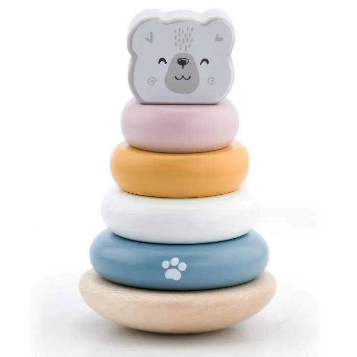 Viga - Empileur d'ours polaire - Jeux d'éveil pour bébé - Dès 18 mois-0