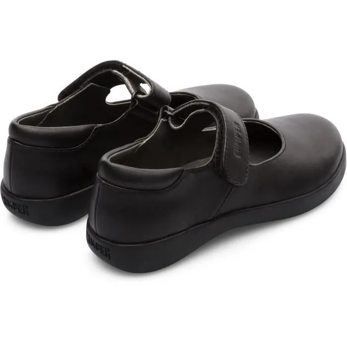 Ballerines Enfant - CAMPER - Spiral Comet - Noir - Cuir pleine fleur - Semelle en caoutchouc-2