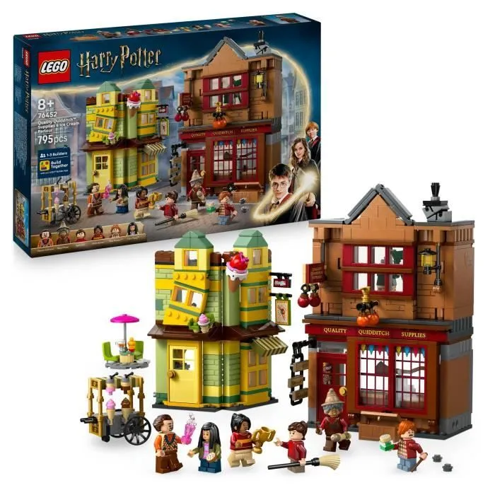 LEGO Harry Potter 76452 Magasin d'Accessoires de Quidditch et Marchand de Glaces Jeu 8 ans-0