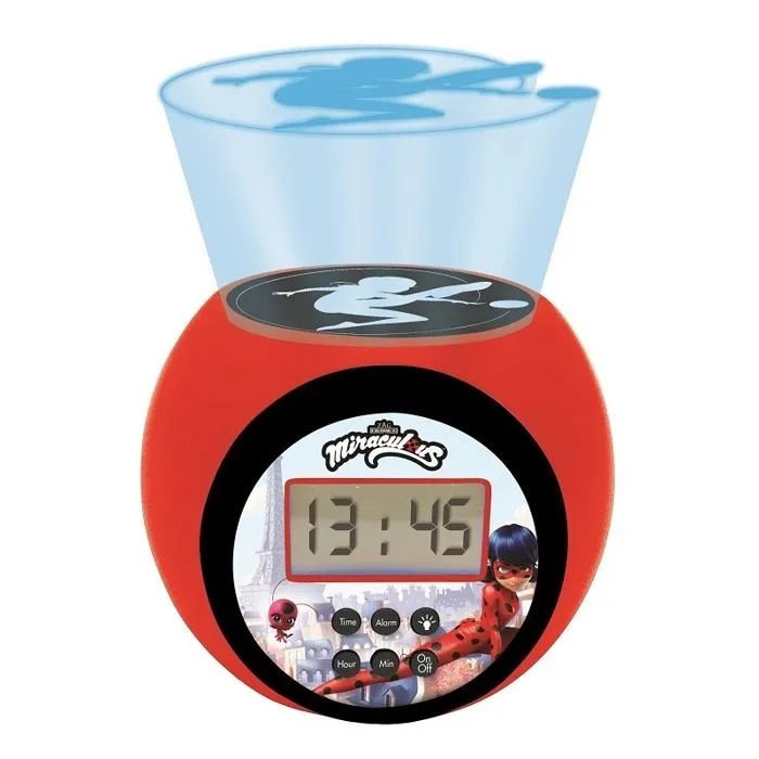Réveil projecteur Miraculous avec minuteur-0
