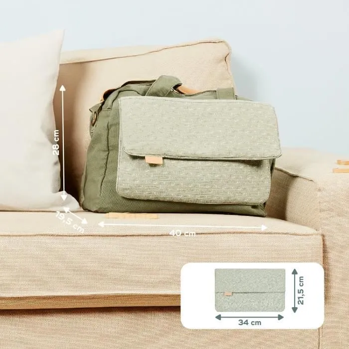 Babymoov Sac (à langer) Day to Day - Tendance et Fonctionnel, Capacité 23L, Nombreuses poches, 6 Accessoires inclus, Abstract-5