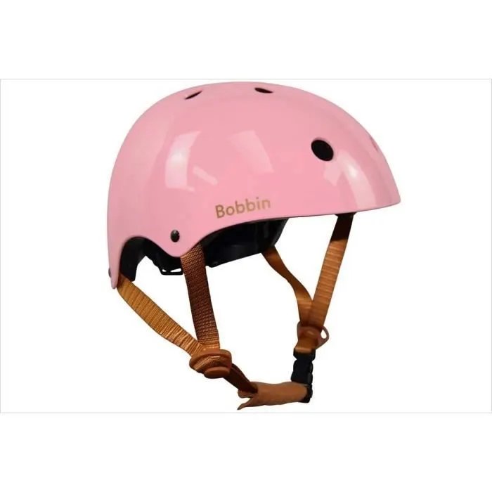 Bebeboutik Casque velo enfant Bobbin 3 6 ans Rose Ajustable Taille S M