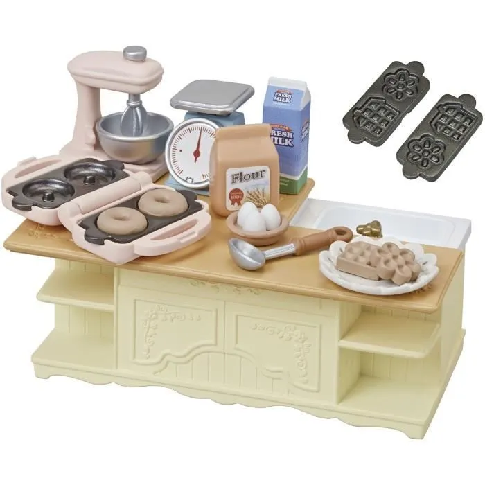 SYLVANIAN FAMILIES - Le meuble de cuisine et accessoires - Blanc - Chine - 3 ans et plus-2