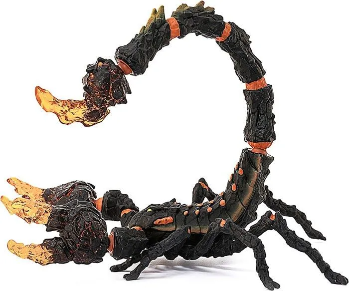 Scorpion de lave, figurine fantastique avec pièces mobiles et rotatives, jouet monstre pour enfants dès 7 ans - schleich 70142-3