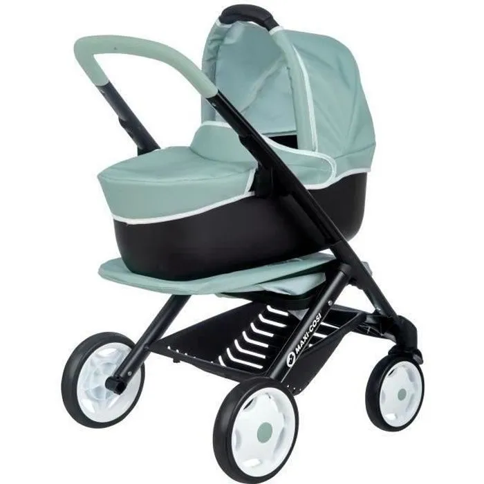 Poussette Maxi-Cosi 3 en 1 - Smoby - Nacelle amovible - Roues multidirectionnelles-0