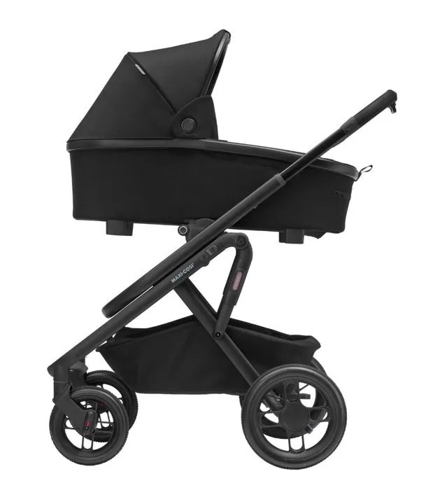 MAXI-COSI Pack poussette Lila XP+, poussette bébé confort et nacelle bébé, dès la naissance, Essential Black-3