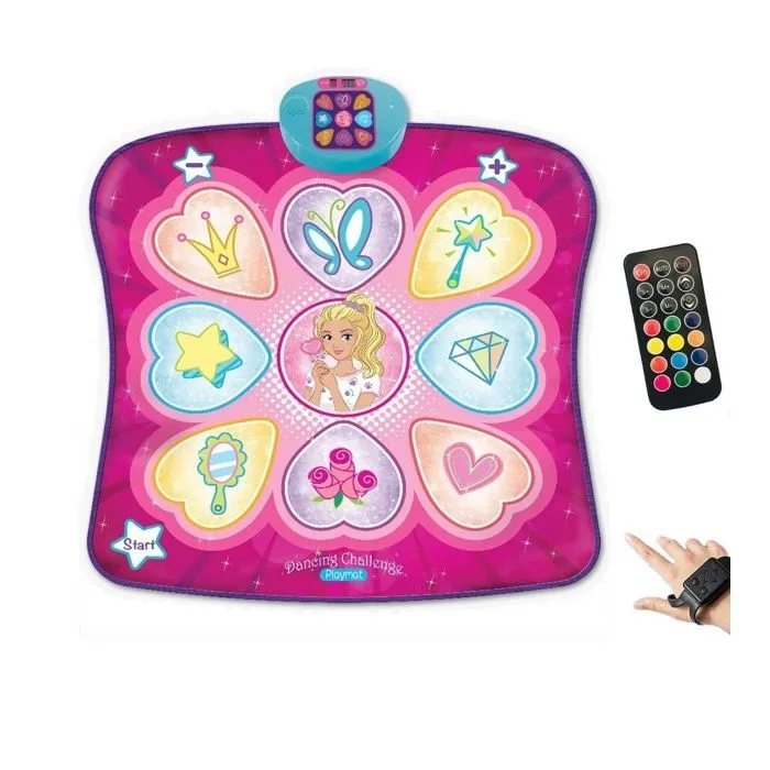 Tapis de Danse Musical pour Enfants de 3 à 14 Ans - KAKOO - Rose - Imperméable et Antidérapant avec 2 télécommandes-0