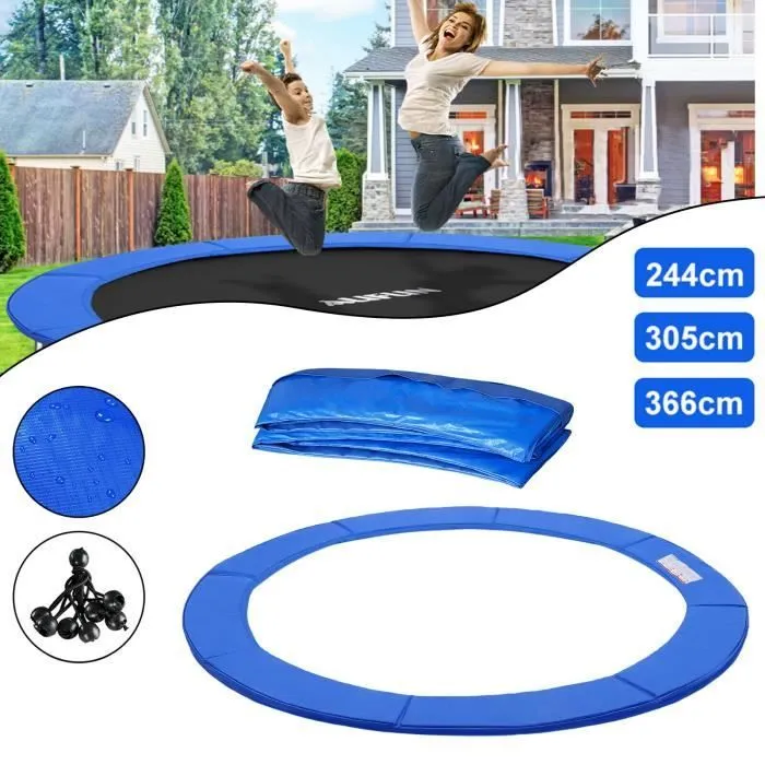 Housse de protection - HENGMEI - Ø 305 cm - Rembourrée - Couleur bleue - Extérieur-1