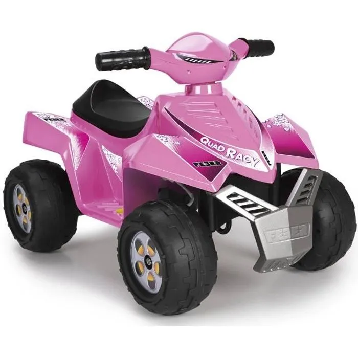 Quad électrique 6V Racy - rose - FEBER-0
