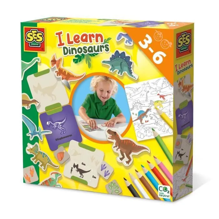 J’apprends les dinosaures - Jeu créatif - SES - A partir de 3 ans-1