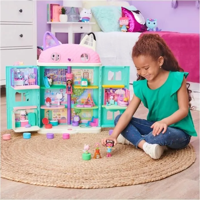 Coffret de figurines Gabby et la Maison Magique - Jardin Enchanté - SPIN MASTER - Gabby, chat et accessoires-3