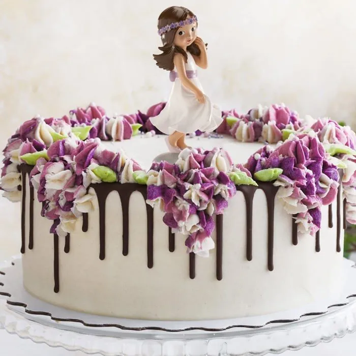 Figurine decor de gateau Dekora - 315104 - Decoration Communion Fille | Figurine pour Gateau Communion - Irene-3