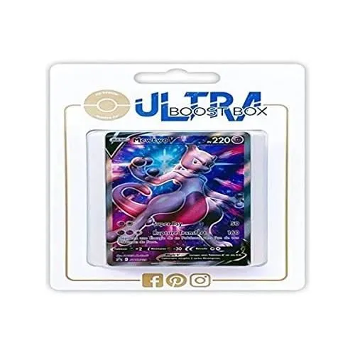 Cartes Pokémon - MY-BOOSTER - MEWTWO V SWSH229 FULL ART - ULTRABOOST X EPEE ET BOUCLIER 10.5 POKEMON-0