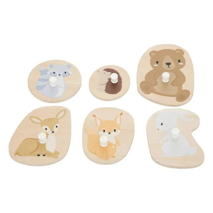 Puzzle bébé en bois 30x21cm - Multicolore - Atmosphera createur d'interieur-3