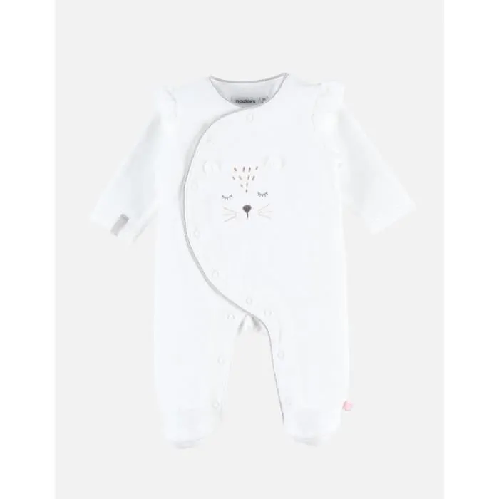 Pyjama 1 pièce en velours broderie Kendi-2