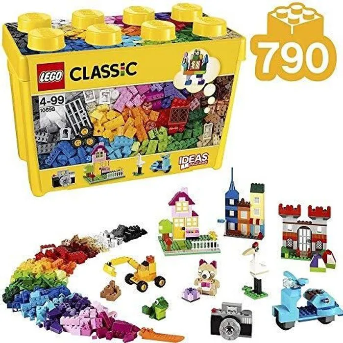 Jeu de Construction LEGO Classic - Boîte de briques créatives deluxe - 10698 - 33 couleurs différentes-0