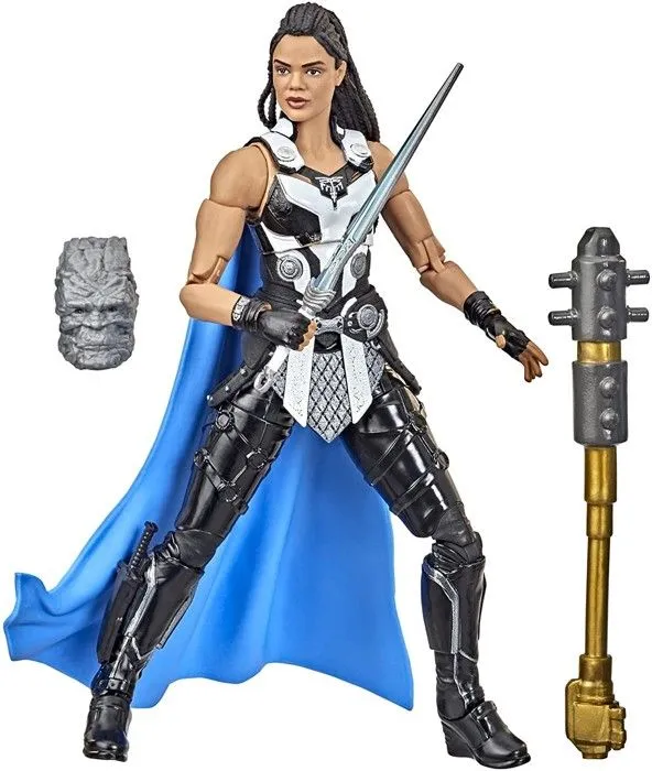Marvel Legends Thor: Love and Thunder, figurine de collection King Valkyrie de 15 cm, 1 accessoire, 2 pièces Build-a-Figure-0