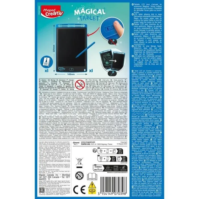 Tablette magique de dessin - MAPED CREATIV - MAGIC BOARD - Enfant - A partir de 4 ans - Multicolore-4