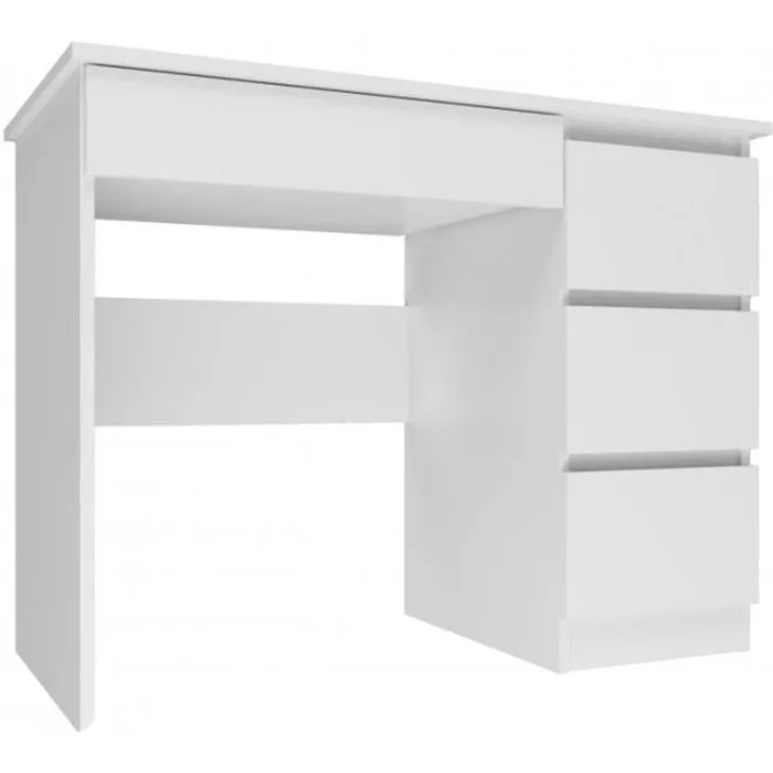 MESO - Bureau droit style moderne bureau/chambre d’ado - 98x51x76 cm - 4 tiroirs-0