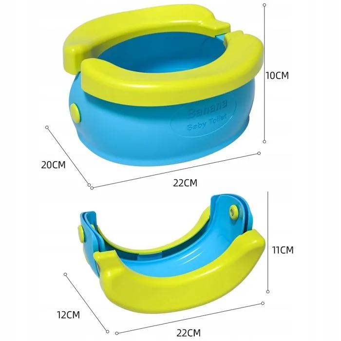 Primabobo Mini toilette Banane - Pot bébé pliable et idéal pour les voyages - rose-3