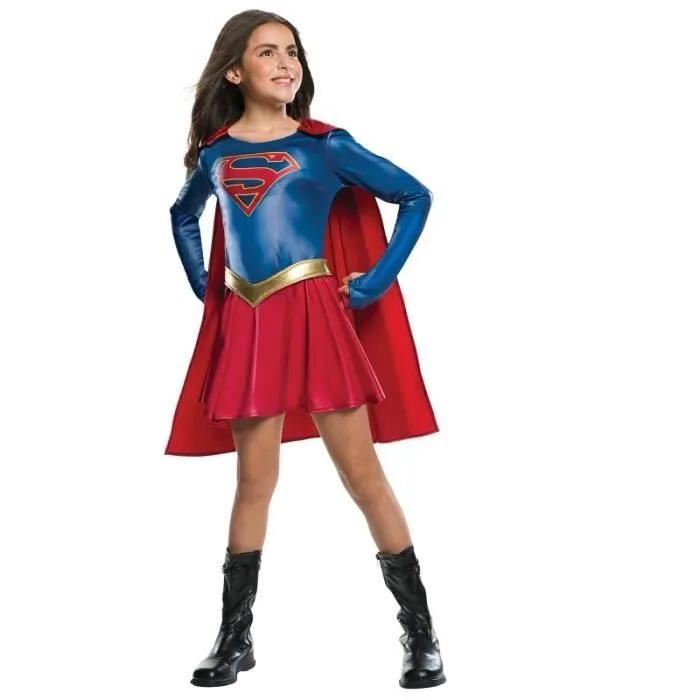 Déguisement enfant Supergirl - RUBIES - Modèle Supergirl - Multicolor - Fille - Intérieur-0