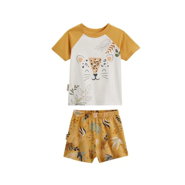 Pyjama enfant - Wakae - Manches courtes - Imprimé sauvage - 100% coton - Label OEKO-TEX-0