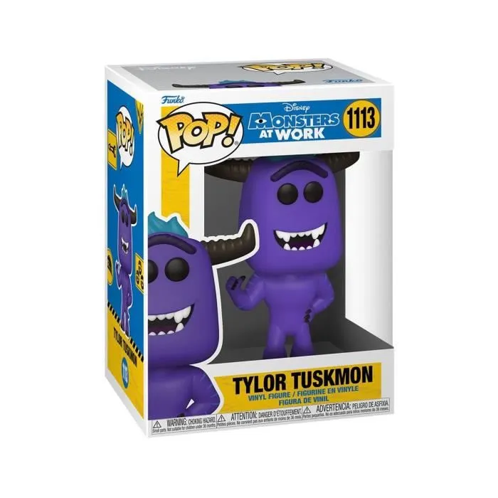Funko - Disney - Figurine POP! Monstres et Cie : Au travail Tylor Tuskmon 9 cm-1