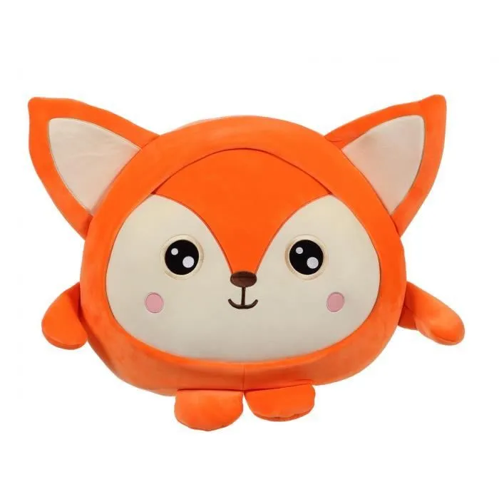 Gipsy Toys - Squishimals Renard "Rusty" - 65 cm - Orange & Beige-0