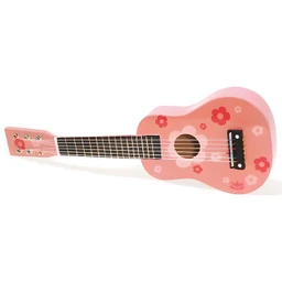 VILAC - Guitare d'enfant à motifs fleurs - en bois-0