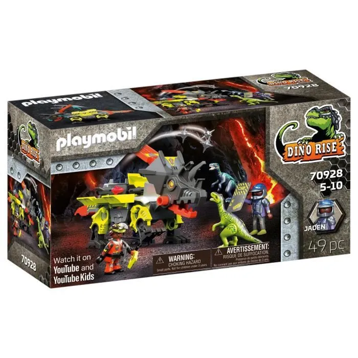 Playmobil - 70928 - Dino Rise - Robot-Dino de Combat - Avec 2 personnages et accessoires-0