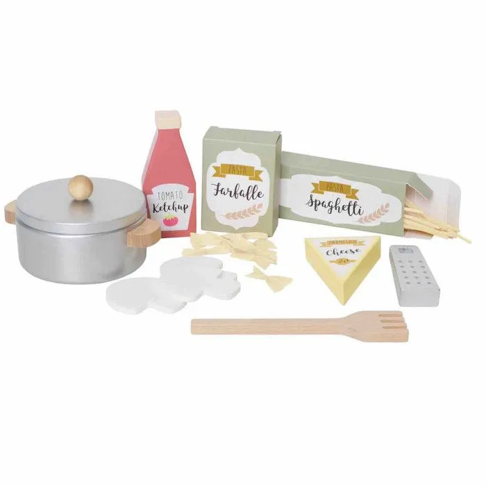 Jouet en bois dinette Pâtes-0