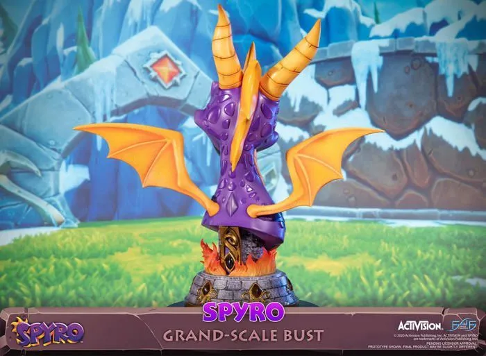 First4figures - SPYBGST - Statue Spyro Le Dragon (Spyro Buste a Grande echelle) en resine-2