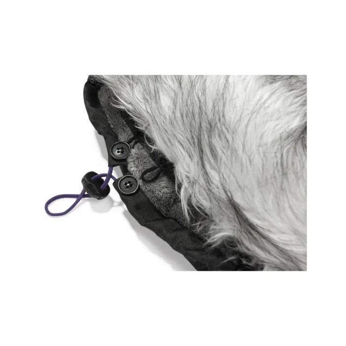 Bellochi Chanceliere Universelle pour Poussette - Capuche Réglable et Col Fourrure Amovible - Matelassé Black-2