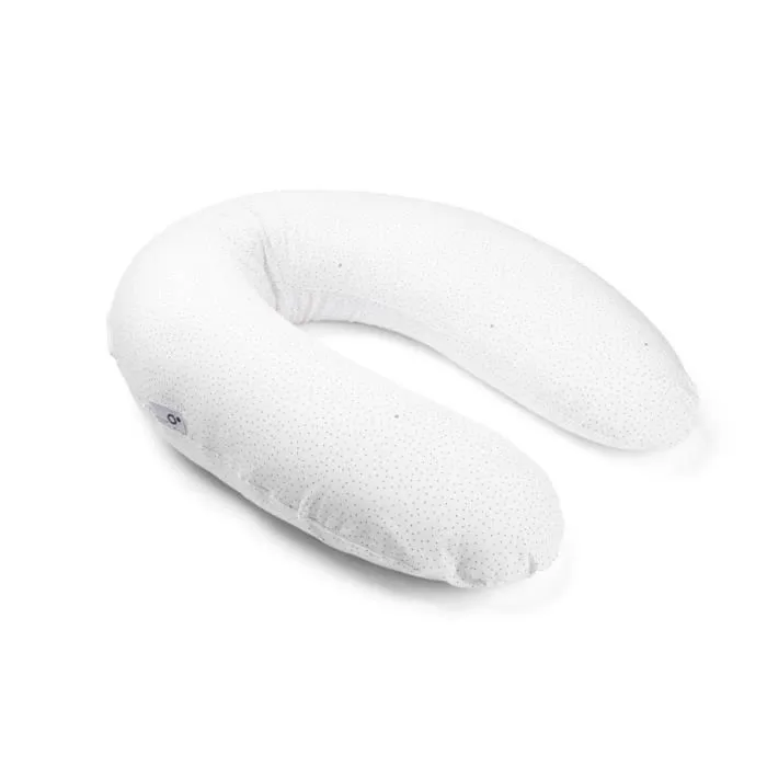 doomoo Coussin de maternité et d'allaitement Buddy - Confort optimal pour maman et bébé, Silver Dots-0