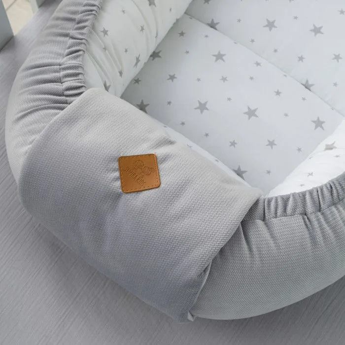 Cocon bébé matelassé velvet nid réducteur de lit STELLA-3