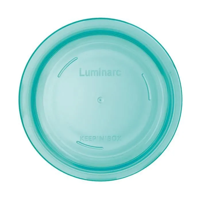 LUMINARC Boite ronde + couvercle Keep'n box 67 cl transparent et vert-3