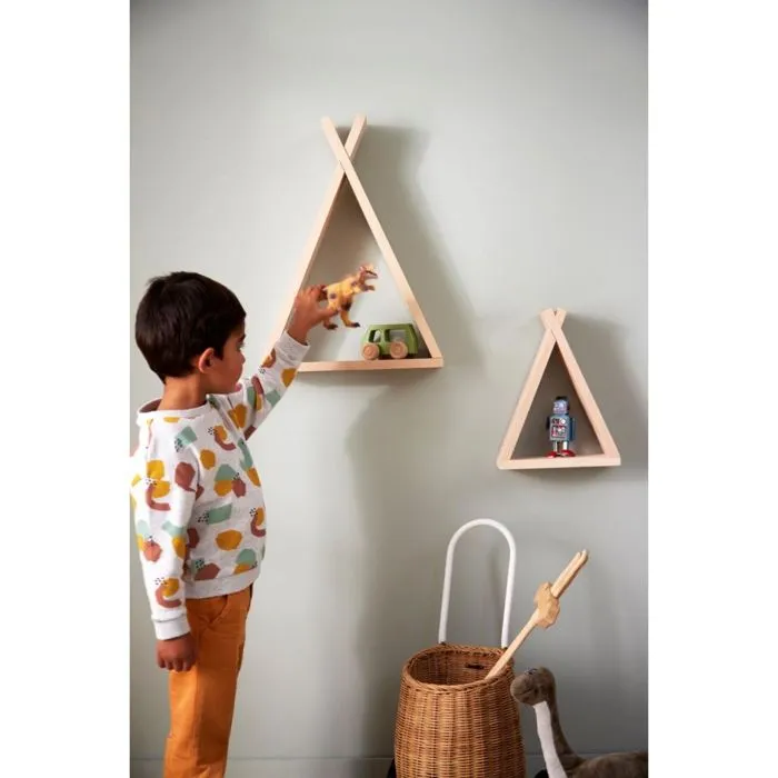 Lot de 2 étagères Tipi Brut-1