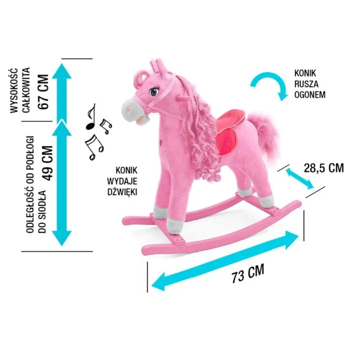 Cheval à bascule ROSE-1