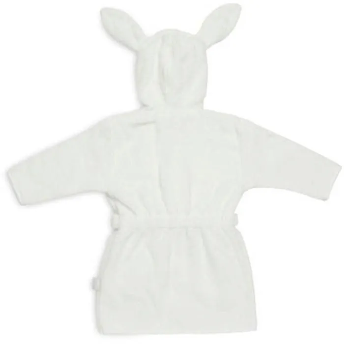 Peignoir enfant coton 3-4 ans Ivoire avec capuche et oreilles-1