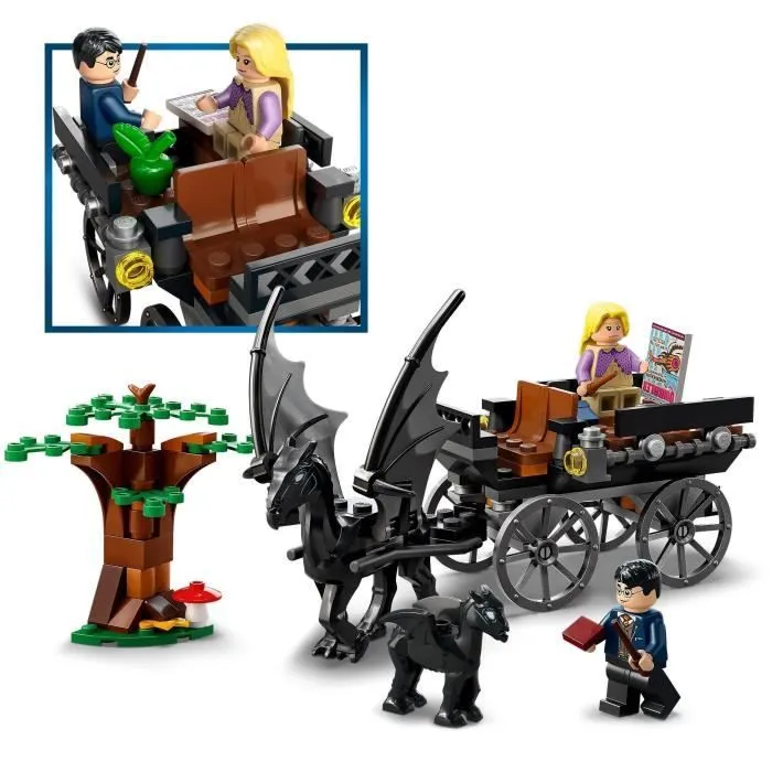 LEGO® 76400 Harry Potter La Diligence et les Sombrals de Poudlard, Jouet et Minifigurine de Chevaux et de Calèche dès 7 ans-2