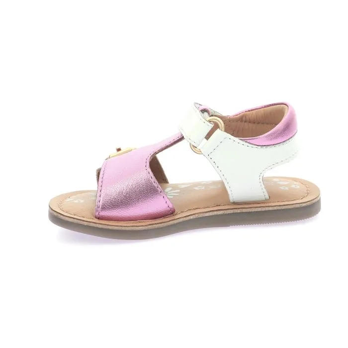 Sandales - KICKERS - Diazz - Cuir - Blanc - Scratch-3