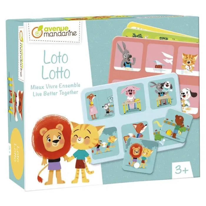 Jeux de société - Loto - Mieux Vivre Ensemble - Jeux de société Multicolore-0