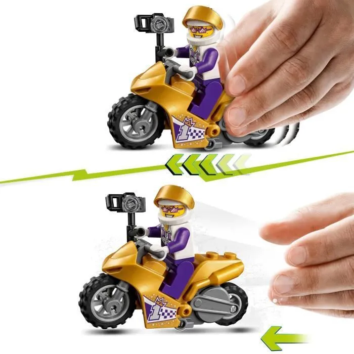 LEGO® 60309 City Stuntz La Moto De Cascade Selfie, Jouet De Cascadeur À Rétrofriction Pour Enfants Dès 5 Ans, Avec Perche Selfie-2
