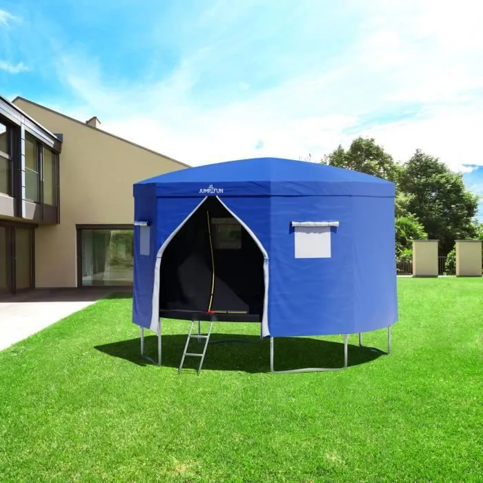 Tente camping et cabane pour trampoline 12FT-366cm - Bleu-1