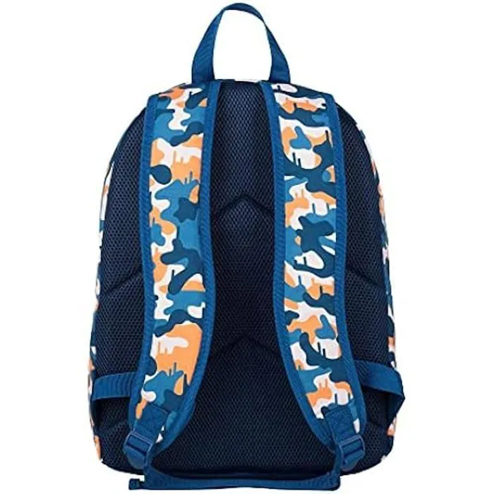 Sac à dos école américain Fortnite Blue Camo - poche principale et poche avant - compartiment pour ordinateur et intérieur doublé --1