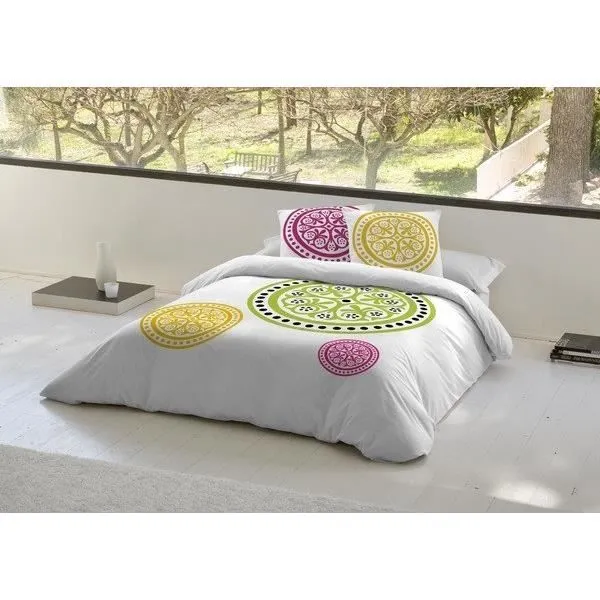 Housse nordique - Devota & Lomba - Ander - Gris - Dimensions 220x220 cm - Pour lit 135 cm-0