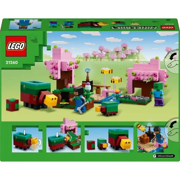 LEGO® Minecraft® 21260 Le jardin des cerisiers en fleurs - Minifigurines du jeu vidéo-5