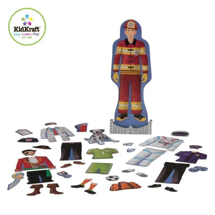 KIDKRAFT Poupée Magnétique à Habiller - Brady-1