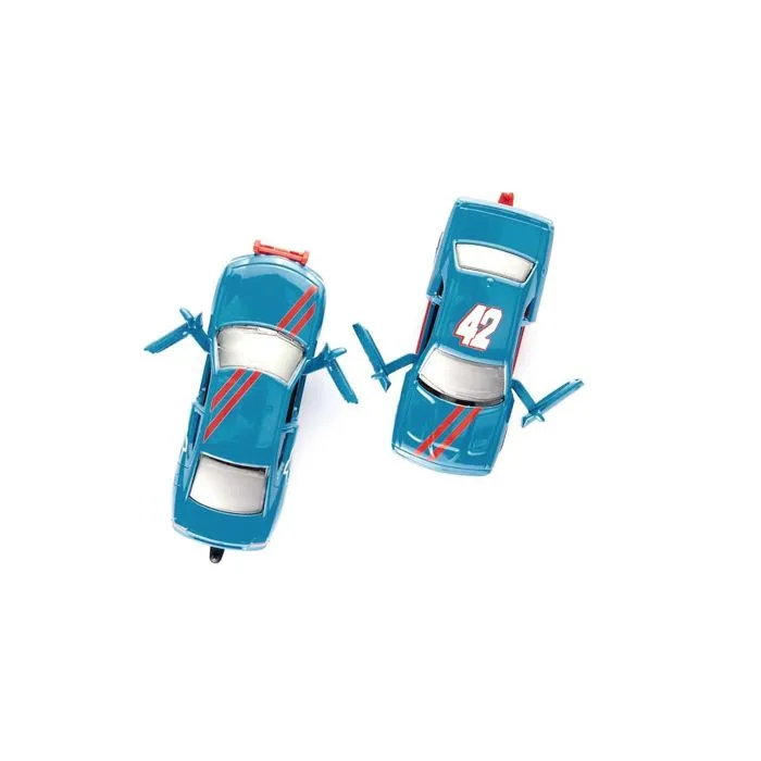 Voiture miniature - DODGE - Charger et Challenger - Bleu - 1 remorque - Pour enfants à partir de 3 ans-2