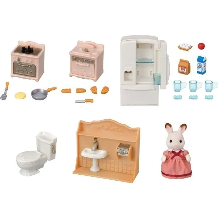 Set d'ameublement cosy cottage et maman - SYLVANIAN FAMILIES - 5449 - Mixte - A partir de 3 ans-0